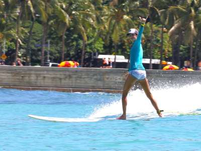 Alessandra Ambrosio Surfing In Hawaii