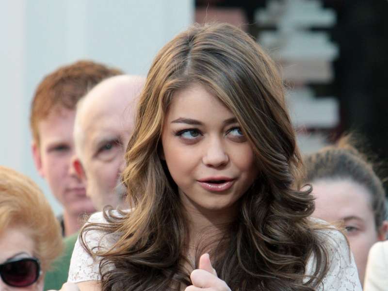 Sarah Hyland At The Grove In LA Wallpaper