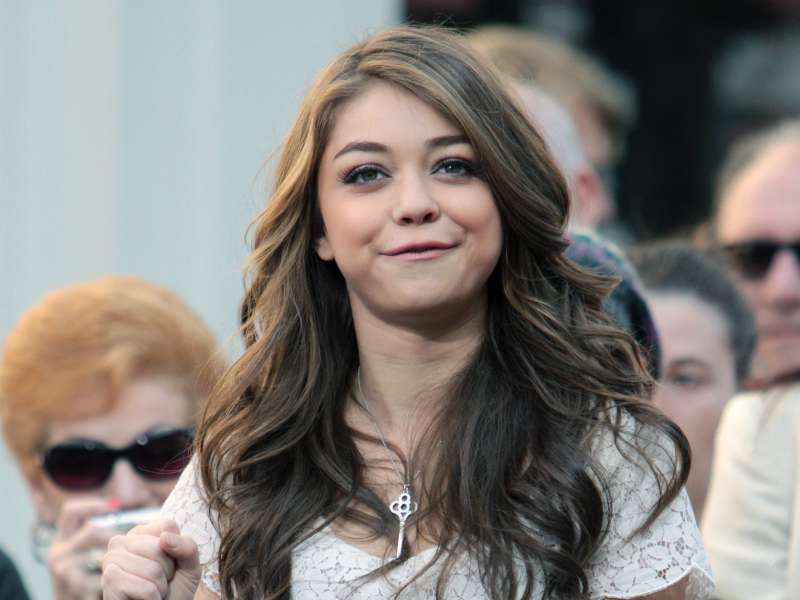 Sarah Hyland At The Grove In LA Wallpaper