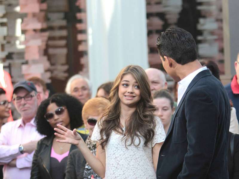 Sarah Hyland At The Grove In LA Wallpaper