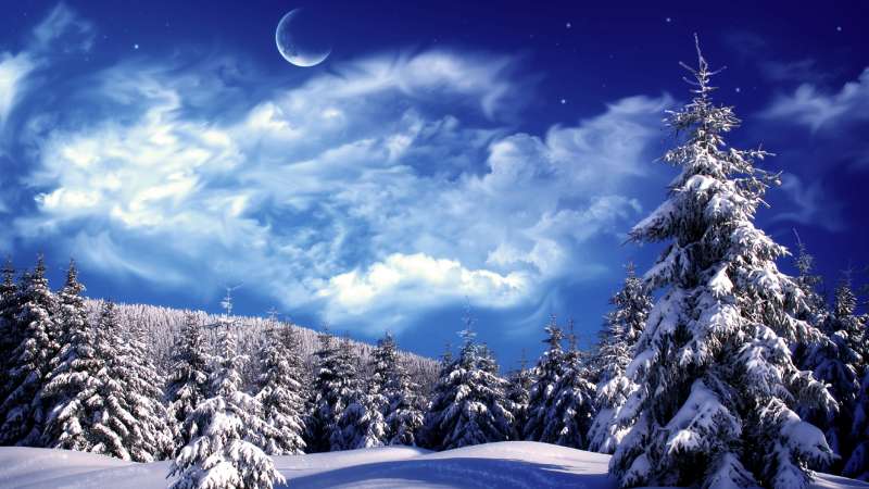 Winter And Snow Scenes Wallpaper